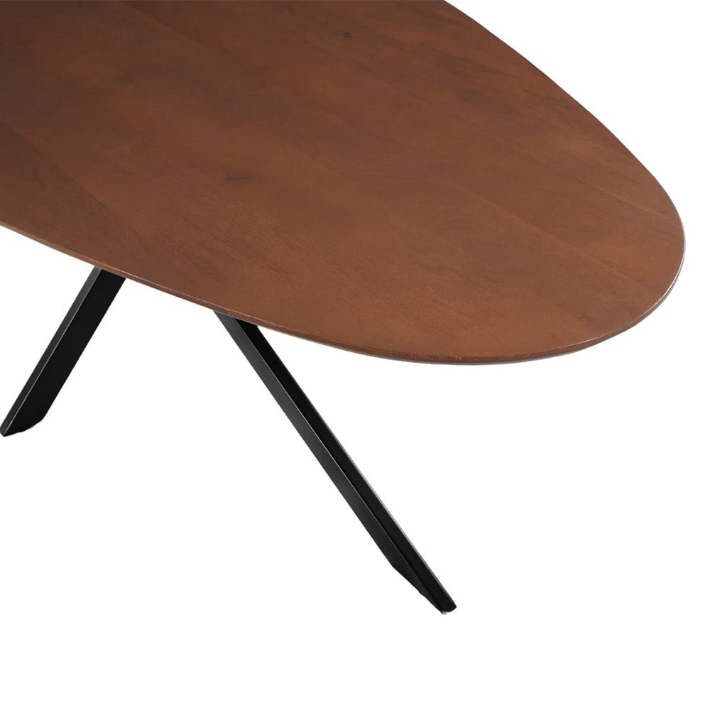 Mangoholz Esstisch Organisch Braun 240x110 cm