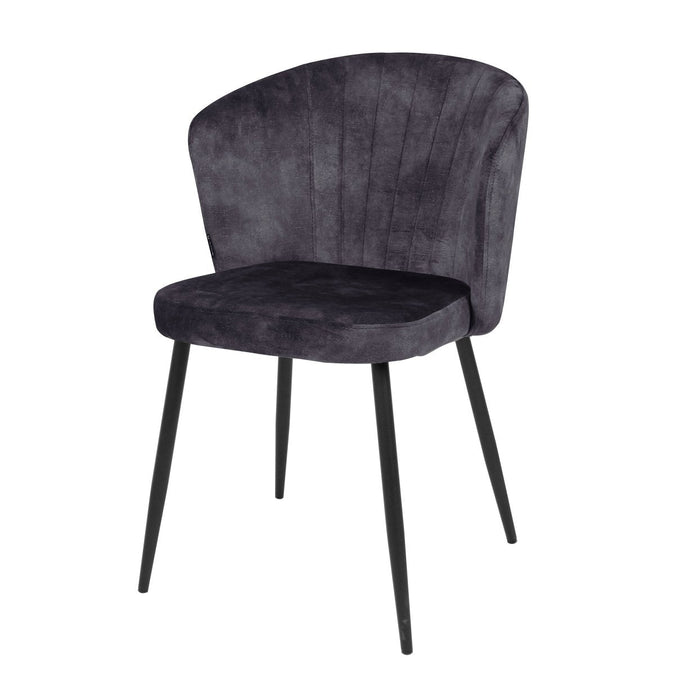 Dunkelgrauer Esszimmerstuhl