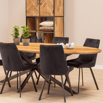 Mangoholz Esstisch Bologna Oval 300x130 cm Mahom