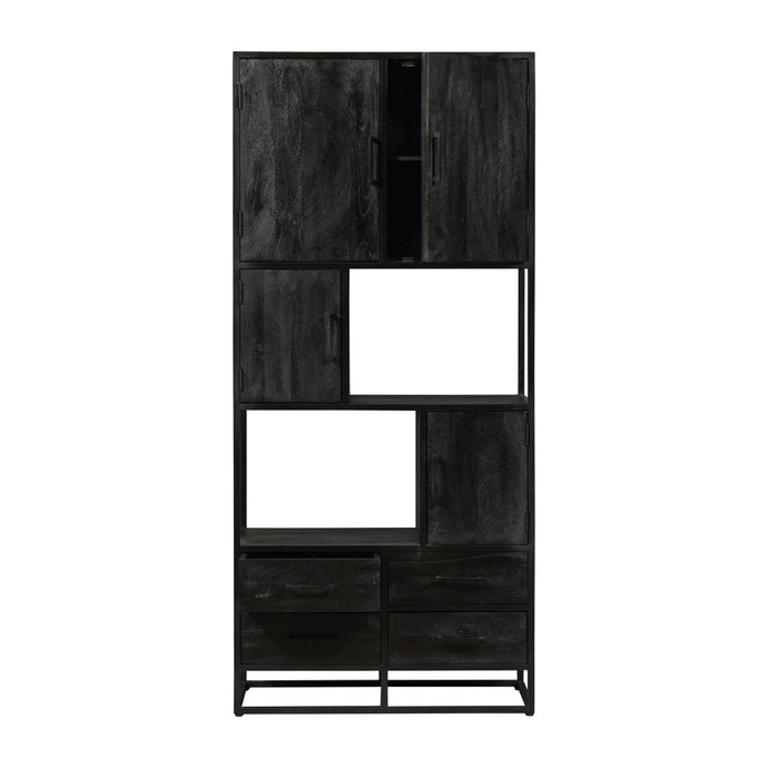 Mangoholz Fächerschrank Florence 90 cm Mahom