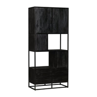Mangoholz Fächerschrank Florence 90 cm Mahom