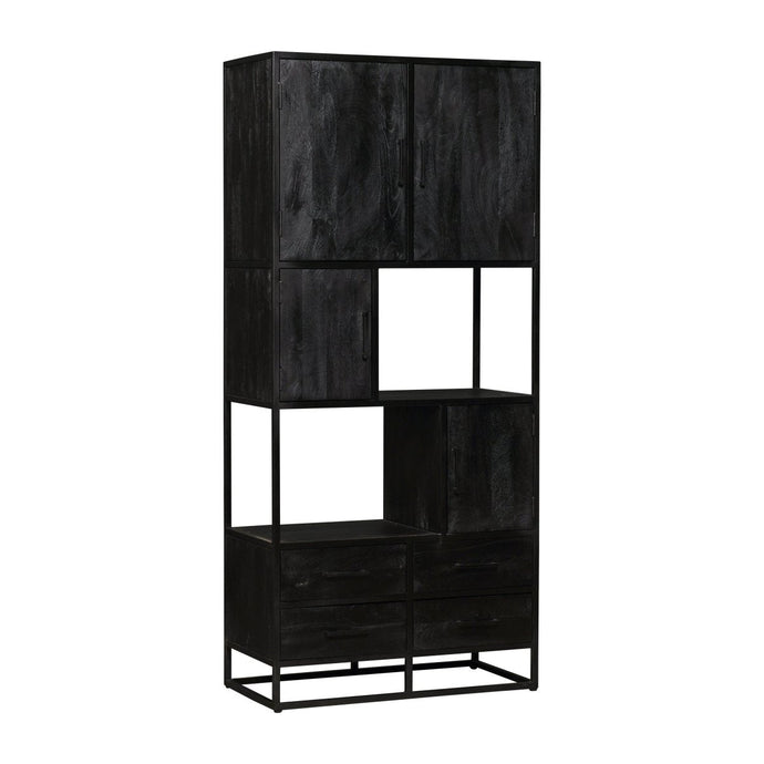 Mangoholz Fächerschrank Florence 90 cm Mahom