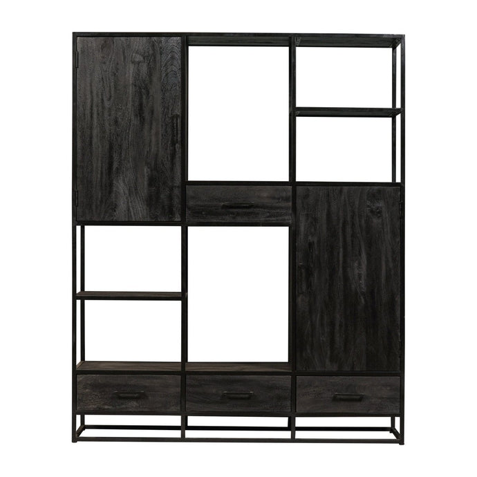 Mangoholz Fächerschrank Florence XXL Mahom