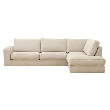 Ecksofa Colton 4-Sitzer Rechts Creme Mahom