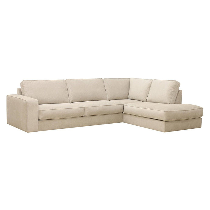 Ecksofa Colton 4-Sitzer Rechts Creme Mahom