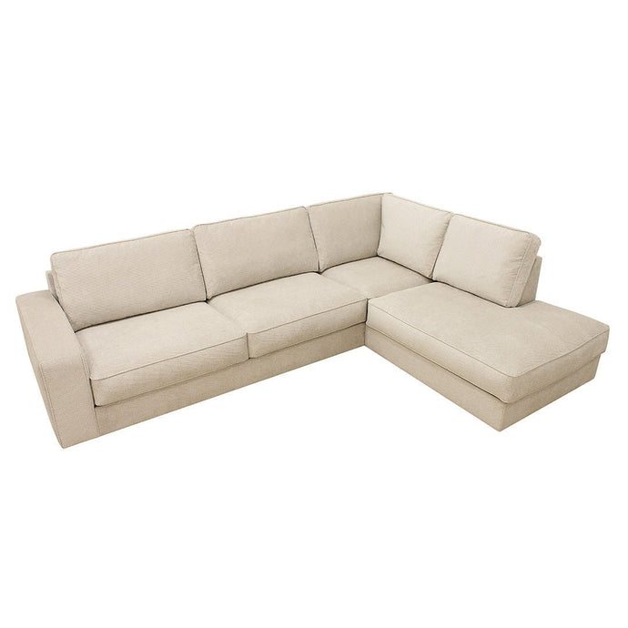 Ecksofa Colton 4-Sitzer Rechts Creme Mahom