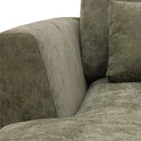 Ecksofa Willow 5-Sitzer U-Form Rechts Grün Mahom