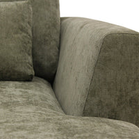Ecksofa Willow 5-Sitzer U-Form Links Grün Mahom