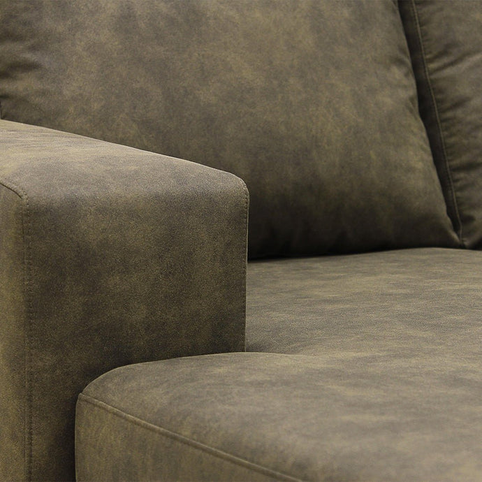 Ecksofa Houston 4-Sitzer U-Form Rechts Grün Mahom