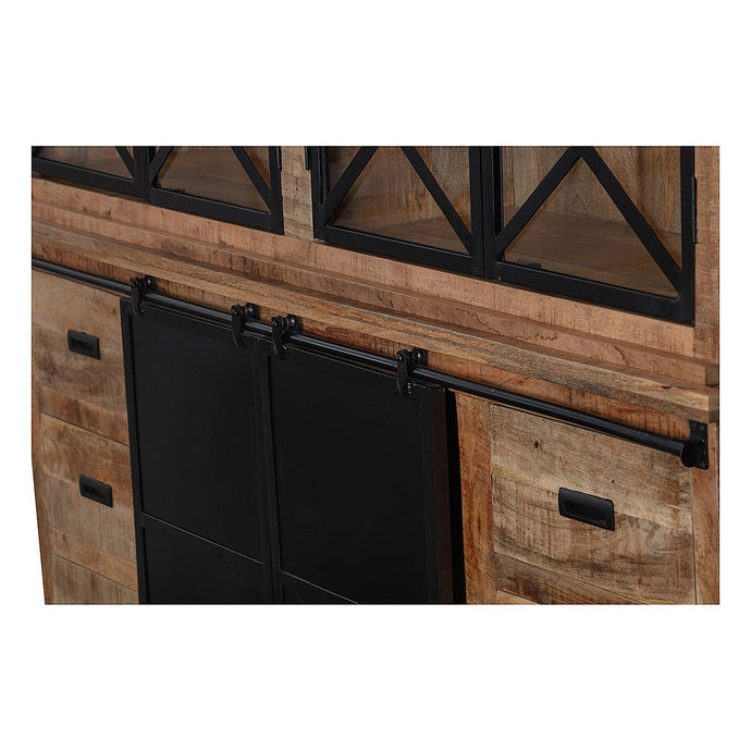 Mangoholz Buffet-Schrank Denver 200 cm Doppeltüren X Mahom