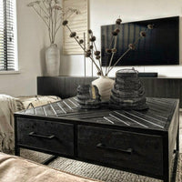 Mangoholz Couchtisch Sienna Square Mahom