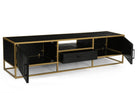 Mangoholz TV-Möbel Napels 210 cm Gold Mahom