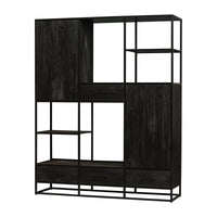 Mangoholz Fächerschrank Florence XXL Mahom