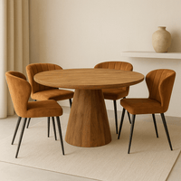 Mangoholz Esstisch Nova Rund 130 cm Mahom