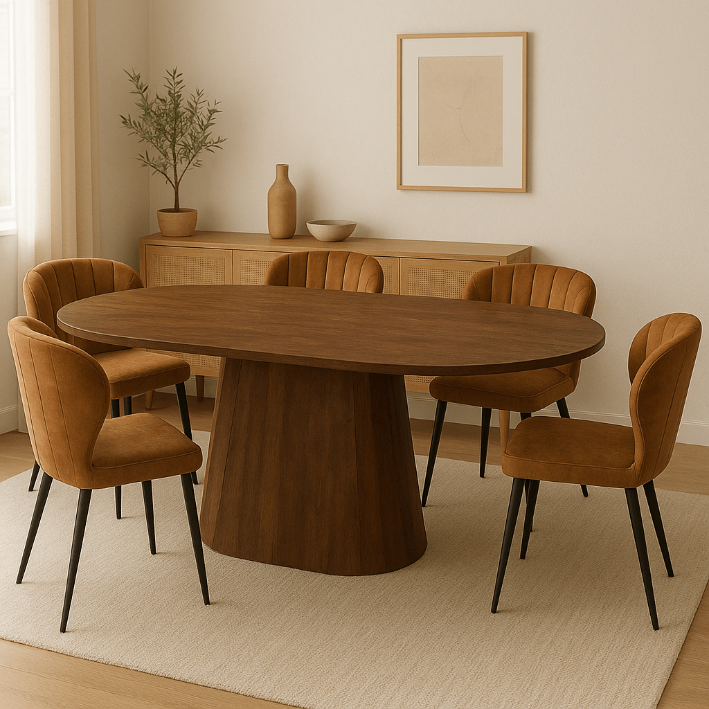 Mangoholz-Esstisch dunkelbraun Kapsel 240 x 110 cm