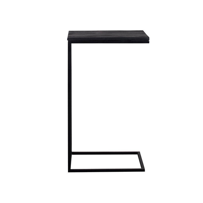 Mangoholz Beistelltisch Sienna Schwarz (Satz von 2) Mahom