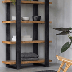 Mangoholz Bücherschrank Durham 120 cm Mahom