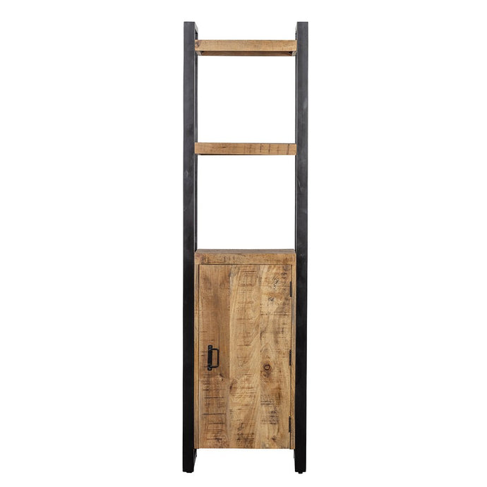 Mangoholz Bücherschrank Plano mit einer Schranktür Mahom