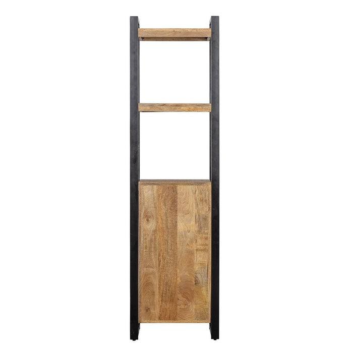 Mangoholz Bücherschrank Plano mit einer Schranktür Mahom