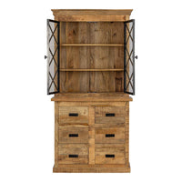Mangoholz Buffet-Schrank Denver 100 cm 6 Schubladen X Mahom