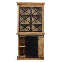 Mangoholz Buffet Schrank Denver 100 cm mit Türen X Mahom