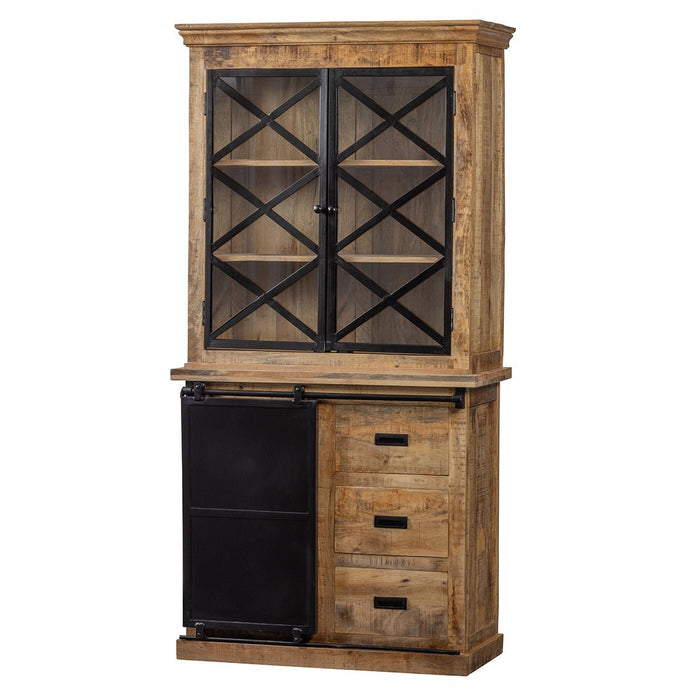 Mangoholz Buffet Schrank Denver 100 cm mit Türen X Mahom