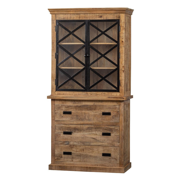 Mangoholz Buffet-Schrank Denver 100 cm 3 Schubladen X Mahom
