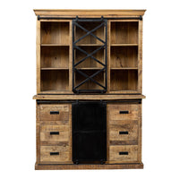 Mangoholz Buffet-Schrank Denver 160x220 cm X Eintürig Mahom