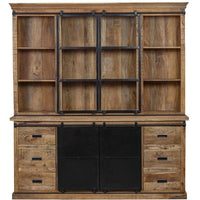 Mangoholz Buffet-Schrank Denver 160x220 cm Gerade Mahom