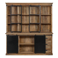 Mangoholz Buffet-Schrank Denver 160x220 cm Gerade Mahom