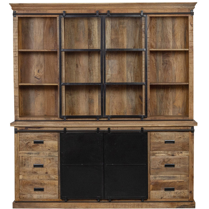 Mangoholz Buffet-Schrank Denver 260×220 cm Gerade Mahom