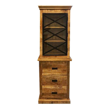 Holz-Sideboard mit schwarzem Rahmen