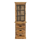 Mangoholz Buffett Schrank Denver 65x200 cm Gerade Mahom