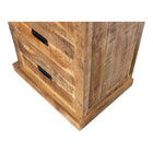 Mangoholz Buffett Schrank Denver 65x200 cm Gerade Mahom