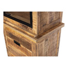 Mangoholz Buffett Schrank Denver 65x200 cm Gerade Mahom