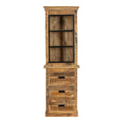Mangoholz Buffett Schrank Denver 65x200 cm Gerade Mahom