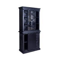 Mangoholz Buffet-Schrank Denver Schwarz 100 cm X Mahom