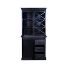 Mangoholz Buffet-Schrank Denver Schwarz 100 cm X Mahom