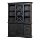 Mangoholz Buffett Schrank Denver Schwarz 160x220 cm X Einzeltür Mahom