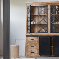 Mangoholz Buffet-Schrank Denver 200 cm Doppeltüren X Mahom