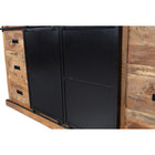 Mangoholz Buffet Schrank Denver 160x220 cm X Doppeltüren Mahom