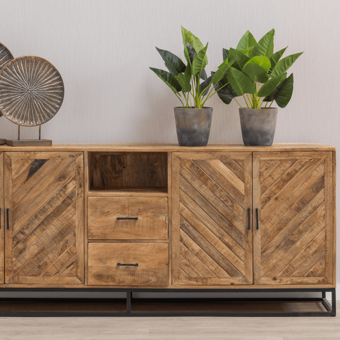 Mangohouten Eettafel Tulsa