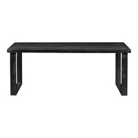 Mangoholz Esstisch Britt Schwarz Rechteck 240x100 cm Mahom