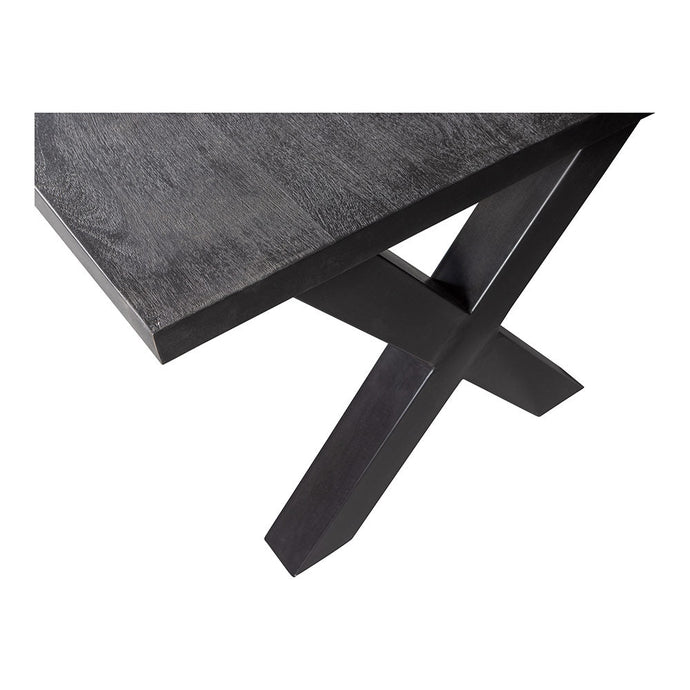 Mangoholz Esstisch Columbus Schwarz Rechteck 220x100 cm Mahom