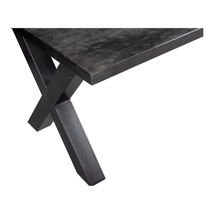 Mangoholz Esstisch Columbus Schwarz Rechteck 220x100 cm Mahom