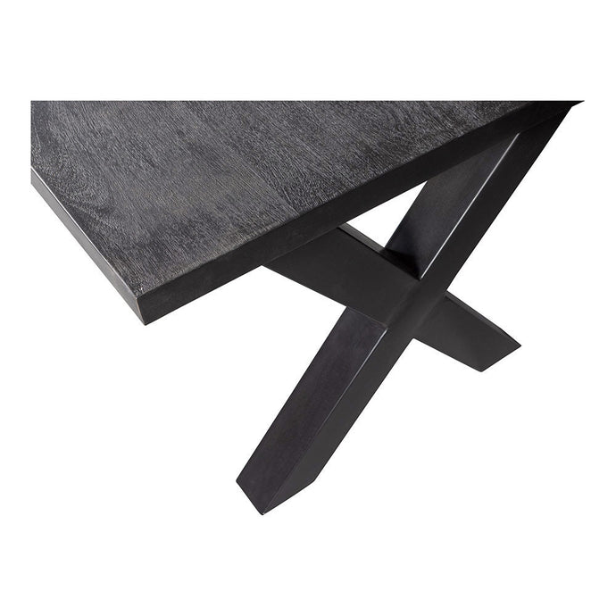 Mangoholz Esstisch Columbus Schwarz Rechteck 220x100 cm Mahom