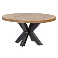Mangoholz Esstisch Madison Rund 110 cm Mahom
