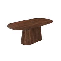 Mangoholz Esstisch Nova Kapsel Dunkelbraun 160×90 cm Mahom