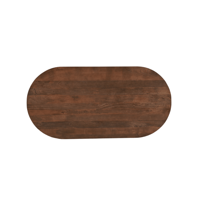 Mangoholz Esstisch Nova Kapsel Dunkelbraun 180×90 cm Mahom