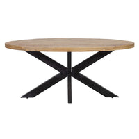 Mangoholz Esstisch Tulsa Oval 210×100 cm Mahom